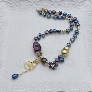 26X42 Handmade Freshwater Baroque Pearl Necklace